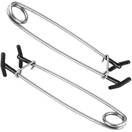 DADADEFEIJI 2Pcs Fish Mouth Spreader Opener Spring Steel Stainless Steel Jaw Retractor