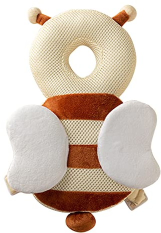Herbests Baby Kopfschutz Kissen, Weich atmungsaktiv verstellbare Baby Kopfschutzpolster Kopfschutz Rucksack für von 4-36 Monaten Kleinkinder und Babies,perfekt zum Krabbeln und Laufen lernen