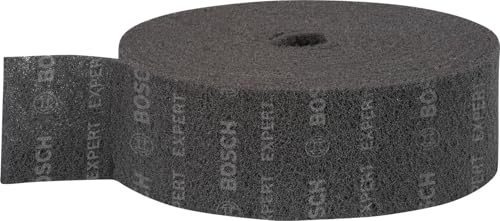Bosch EXPERT N880 Vliesrolle, 115x10mm, Mittleres SiC | für Stahlbleche, Edelstahl, Breite 115 mm, Länge 10 m, Professional Zubehör Handschleifen
