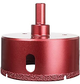 Meccion Diamantés Scie Cloche Foret, Coupe-Trou de Performance pour Verre/Tuile/Granit/Marbre (75mm)