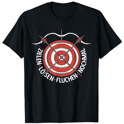 Zielscheibe Pfeil und Bogensport Bogenschütze Bogenschießen T-Shirt