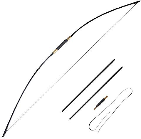 SHARROW 64 Zoll 25-70 LBS Takedown Recurve bögen Traditioneller Stil Bogenschießen Abnehmbar Recurvebogen Langbogen Linke/Rechte Hand für Jugendliche und Erwachsene (65 LB)