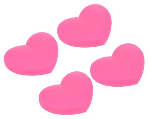 PATIKIL Tennis Vibrazione Smorzatore, 4pz Forma Cuore Silicone Shock Ammortizzante Racchetta Corda Smorzamento per Tennis Racchetta, Rosa