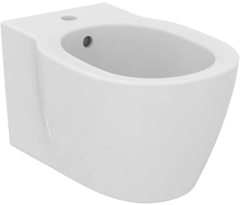 Ideal Standard - Connect, Bidé suspendido monoagujero con fijaciones ocultas, blanco