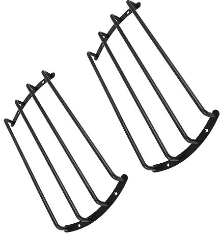 Unifizz Lot de 2 grilles de protection en métal pour caisson de basses de voiture - 30,5 cm - Noir