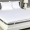 Amazon Basics Matratzentopper Komfortschaum 160 x 200 x 6 cm, Topper mit Waschbarem Bezug, Weiß
