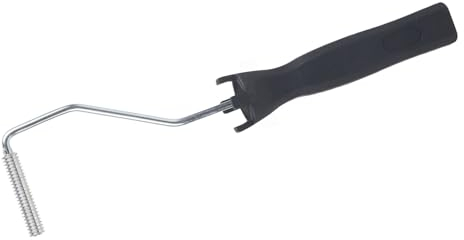 Rullo di laminazione a forma di bolla in lega di alluminio in fibra di vetro con manico in ABS per lavori in resina in vetroresina e FRP (diametro rotolo 10 x 50 mm)