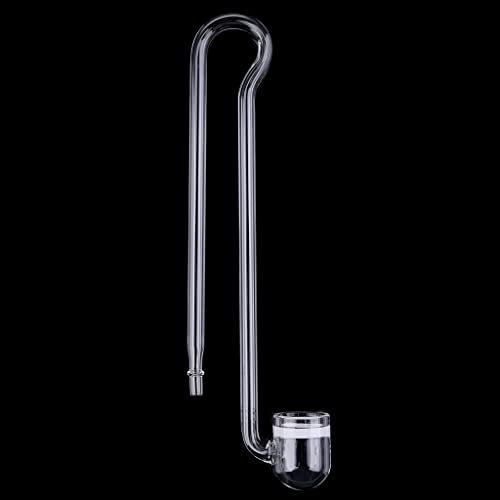 KANGQL Difusor de CO2 de vidrio, difusor de CO2, atomizador de vidrio en forma de U para acuarios plantados para tanques, alta tasa de disolución de CO2, fácil de colgar, R