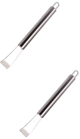 Amosfun 2 Pièces éplucheur de zesteur de Fruits éplucheur de Citron éplucheur d'orange éplucheurs de Pommes de Terre éplucheur de Fruits en Acier Inoxydable zesteur de Citron Silver