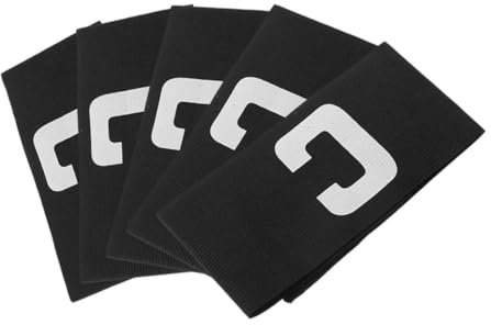 VANZACK 5 Stück Kapitänsärmel Für Fußball Basketball Volleyball Mit Klettband Verstellbar Armbänder Für Spieler Trainer Wettbewerb Schule Team