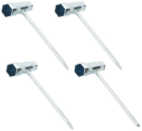 ZWQLZG 4 Pcs Chainsaw Scrench Spark Plug Spanner Removal Tool 13 x 19mm, T-Shaped Spanner Tool Chainsaw Spark Plug Replace Combination Screwdriver and Wrench