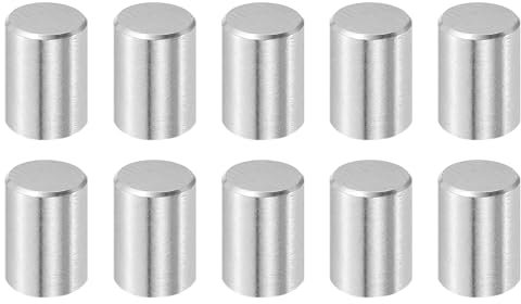 QUARKZMAN 10Pz 10 Mm x 16 Mm Perni Posizionamento, Perni Cilindrici Acciaio Inossidabile 316L per Supporto Mensola Perni Perno Asta Fissaggio Elementi Mensola Perni Metallo Tonalità Argento