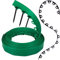 GARDENIX Borde Flexible de plástico para césped, Resistente a la Intemperie, Borde Redondo para parterres, Verde, 10 m, 20 Anclajes de Tierra, 6 cm de Altura para Jardines y Robot cortacésped