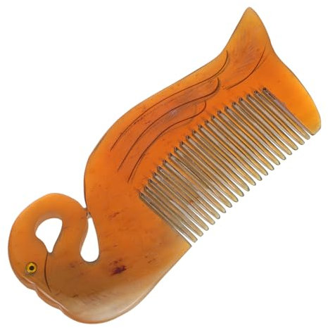 Ipetboom Peine De De Buey Tallado Alisador Antiestático Para Pelo Herramienta De Peluquería