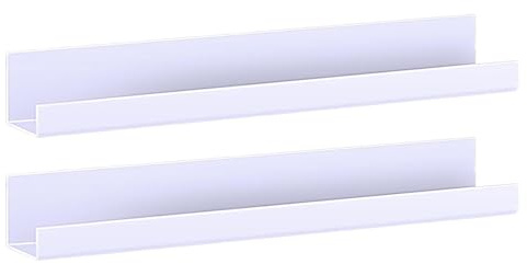 Magnetisches Bücherregal - Acryl Magnetischer Buchhalter Set, Mehrzweck-Organizer- für Wand und Kühlschrank | 2 Stück schwebendes für Klassenzimmer, Küche, Kinderzimmer, Whiteboard-Nutzung