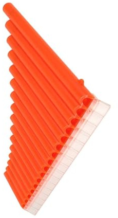Panflöte Für Erwachsene Panflöte Für Anfänger Instrument Aus ABS Kunststoff Professionelles Spielen Oder Üben(Orange)
