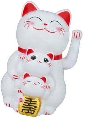 Solars Power Cat Bras Maneki Neko Décoration pour la maison et la voiture Chat Chats Chinois Statue Décoration