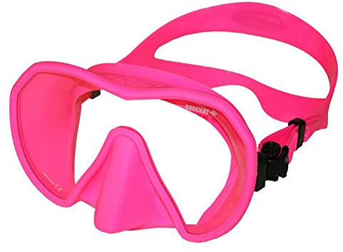 Beuchat Maxlux S dykmask för smala ansiktsformer, färg: rosa/rosa