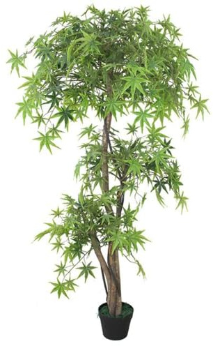 Leaf Laubbaum Design UK Künstliche Pflanze mit Topf, realistisch, extra groß, Holz, Japanischer Ahorn, 150 cm