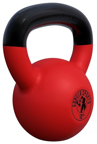 GORILLA SPORTS Kettlebell con revestimiento de goma