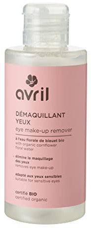Avril - Démaquillant Yeux Bio [BIPHASÉ] - Eau Florale de Bleuet Bio & Aloe Vera Bio - Certifié Bio Ecocert - 99% d'Origine Naturelle - Fabriqué en France - 150ml