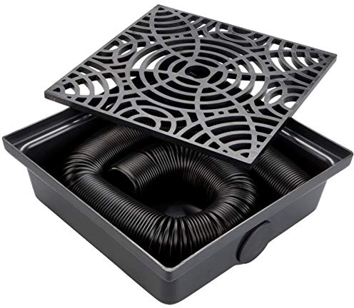 EURAMAX CANADA 12'' Black Low Profile StealthFlow Catch Basin, 2 Units
