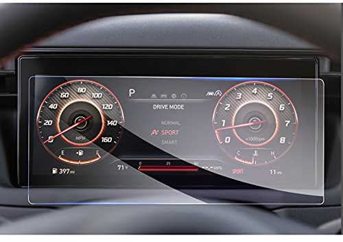 GAFAT Tucson NX4 2021-2023 2024 10,25 Film de Protection de Virtual Cockpit, Tucson 2023 10,25 Digital Instrument Cluster Film de Verre Trempé, Anti-chocs, 9H Anti-Rayures