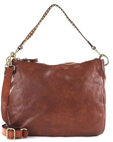 Campomaggi Alabama Schultertasche 35 cm M cognac, Einheitsgröße