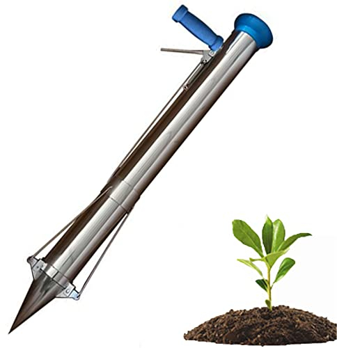 Tenu à la Main Jardin Long Manipulé Ampoule Planteur Outils et Légume Semis Outil Manuel Plante Transplanteur pour Légumes Verts Oignon Un Radis Betteraves Laitue