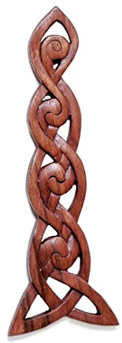 Windalf Wikinger Wandbild ALINGAD 39 cm Keltischer Knoten Handarbeit Holz