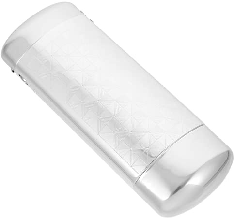 GALPADA Aluminium Brillenetui Hartschale Kompakt Leicht Tragbar Schutz Für Sonnenbrillen Und Brillen Silber