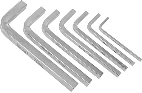 Juego de Destornilladores de Llave Cuadrada con Forma de L, Llave Cuadrada de 4 Puntos, Llaves hexagonales de 3 a 10 mm, precisa Juego de Llaves de carraca,Cuadrado Rodamientos 4 