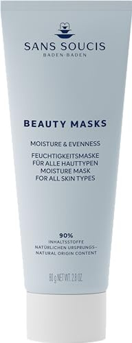 Sans Soucis - Beauty Masks Moisture & Evenness Feuchtigkeitsmaske 75 ml – Vegan - Gesichtspflege Maske mit Hyaluronsäure, Niacinamid & Thermalwasser - Gesichtsmaske für alle Hauttypen