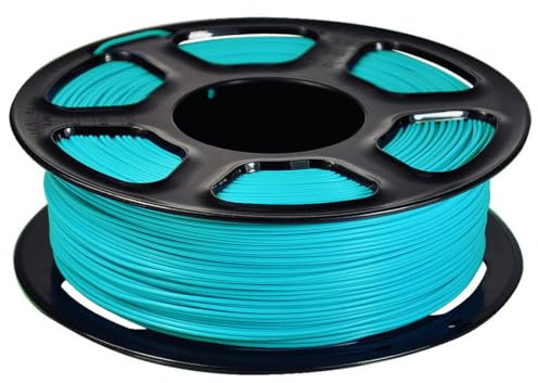 3D-Drucker-Filament 1,75 Mm (+/- 0,03 Mm) | Ordentlich Gewickeltes 3D-Druck-Filament | PLA-3D-Druckzubehör | Einfach Zu Verwendendes 3D-Drucker-Zubehör,Cyan,PLA 1 Kg (2,2 Lb)