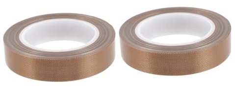 JECOMPRIS 2rotoli Nastro Sigillante Ptfe Per Sigillatrici Sottovuoto Isolamento Termico e Resistente Alle Alte Temperature Per Uso Industriale e Domestico