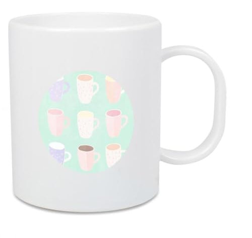 artboxONE Großer Kinderbecher Kaffeeliebe im Pastell von Carina - Essen & Trinken
