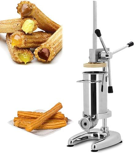 LYFDPN Commercial Spanish Churro Maker, 3L Manual Churro Filler, Latin Fruit Churro Jam Filling Machine Donut Filling Machine