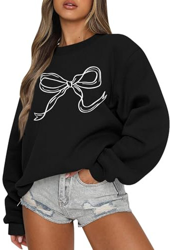 KONG JIMFAN Pullover Damen Schleifendruck Rollkragenshirt Damen Damen Pullover Pullover Für Damen Pulli Damen Damen Pullover Damen Pullover Elegant Pullover Damen Schwarz(#B Black,S)