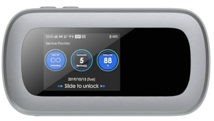 Junterone Enrutador Móvil WiFi 6 M2C 5G MiFi, Punto de Acceso Wi-Fi Portátil, Módem 5G, Ranura para Tarjeta SIM de Bolsillo, Batería de 4400 MAh, Versión Eau Desbloqueada