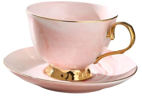BEBEMOKO Boccale in Ceramica Tazza Di Caffè A Forma Di Porcellana Tazza Da Bere Coppa Di Succo Tazza Da Caffè in Stile Nordico Bere Tazza Piattino in Ceramica Rosso