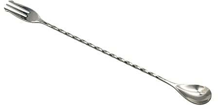 Cucharas agitadoras de cóctel de acero inoxidable, cuchara mezcladora de doble cabeza, mango largo, agitadores de bebidas, cuchara de cóctel, cuchara de coctelera, cuchara de mango largo