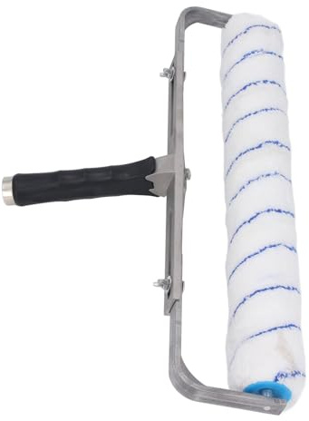 SIXRUN 18 Inch Paint Roller, Aluminum Frame, Fast Coverage, Compatible with All Paints, Ergonomic Handle, Paint Roller with Roller Covers for Wall Painting