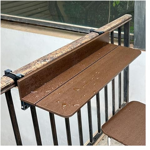 Adjustable Height Balcony Hanging Folding Railing - Multi-Functional Patio Bar Rail (L80*W27cm / L31.5*W10.6in) - Ideal for Outdoor Spaces, Versatile and Space-Saving