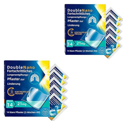 XIAOXIAOYU DoubleNano Lot de 28 patchs de désintoxication pulmonaire avancés, pour soins respiratoires, doux pour soutenir les voies respiratoires, pour la maison et les déplacements