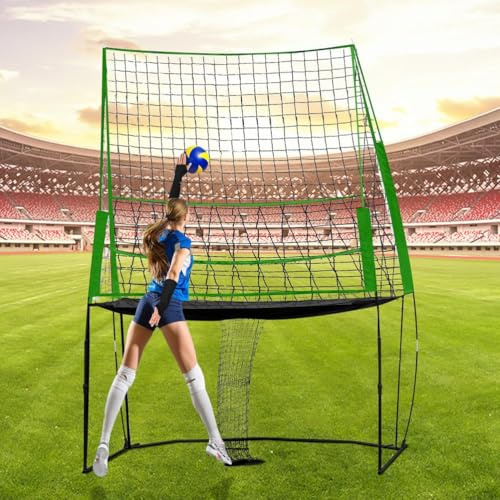 ZYGPH Filet d'entraînement de Volley-Ball, 3,35 m x 2,44 m, pour l'entraînement en équipe ou Individuel, idéal pour Une Utilisation à Domicile, équipement d'entraînement de Volley-Ball