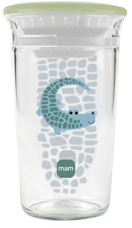 MAM Easy to Drink Cup 360° Trinklernbecher 290 ml, ab 8 Monaten, Krokodil