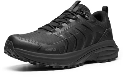 NORTIV 8 Men's Waterproof Lightweight Hiking Shoes | 4-In-1 Rebound Cushioning, Slip-Resistant and Durable for Comfortable Hiking, Walking, Trekking, Traveling, Armadillo FieldLi