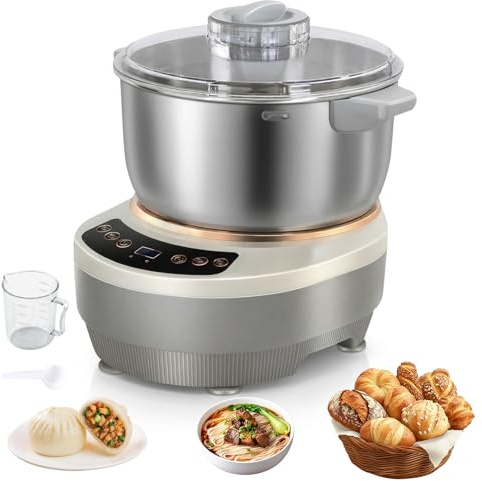 YUZINO 7L Large Capacity Dough Mixer, 200W 304 Stainless Steel Food Mixers For Baking, Dough Stand Mixer Machine With Thermostatic Fermentation(25-38℃), Dough Kneading Machine For Home Baking