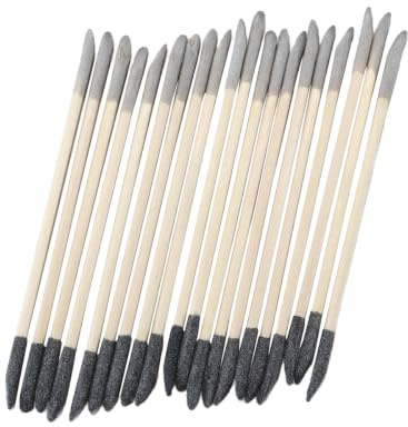 Voyoo 20 Unidades de palitos de Arena de Doble Extremo 150/280 Grano, Papel de Lija para Espacios Estrechos, Modelos de plástico, Hobby de Madera