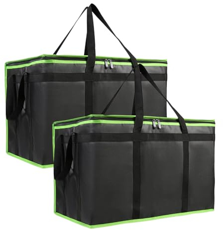 PLCPDM Sacs alimentaires isothermes pliables de grande capacité pour le camping, les pique-niques, la restauration, gardent les aliments chaud/froid pour la restauration en plein air